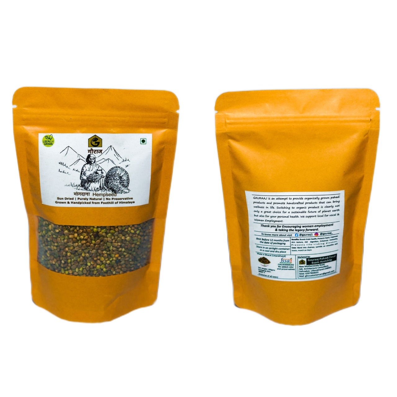 Gauraj Bhangdana (Hemp Seeds) 100% Natural 