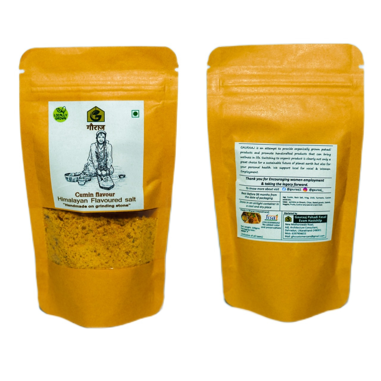 Gauraj (Cumin Flavoured) Himalyan Flavoured Salt 