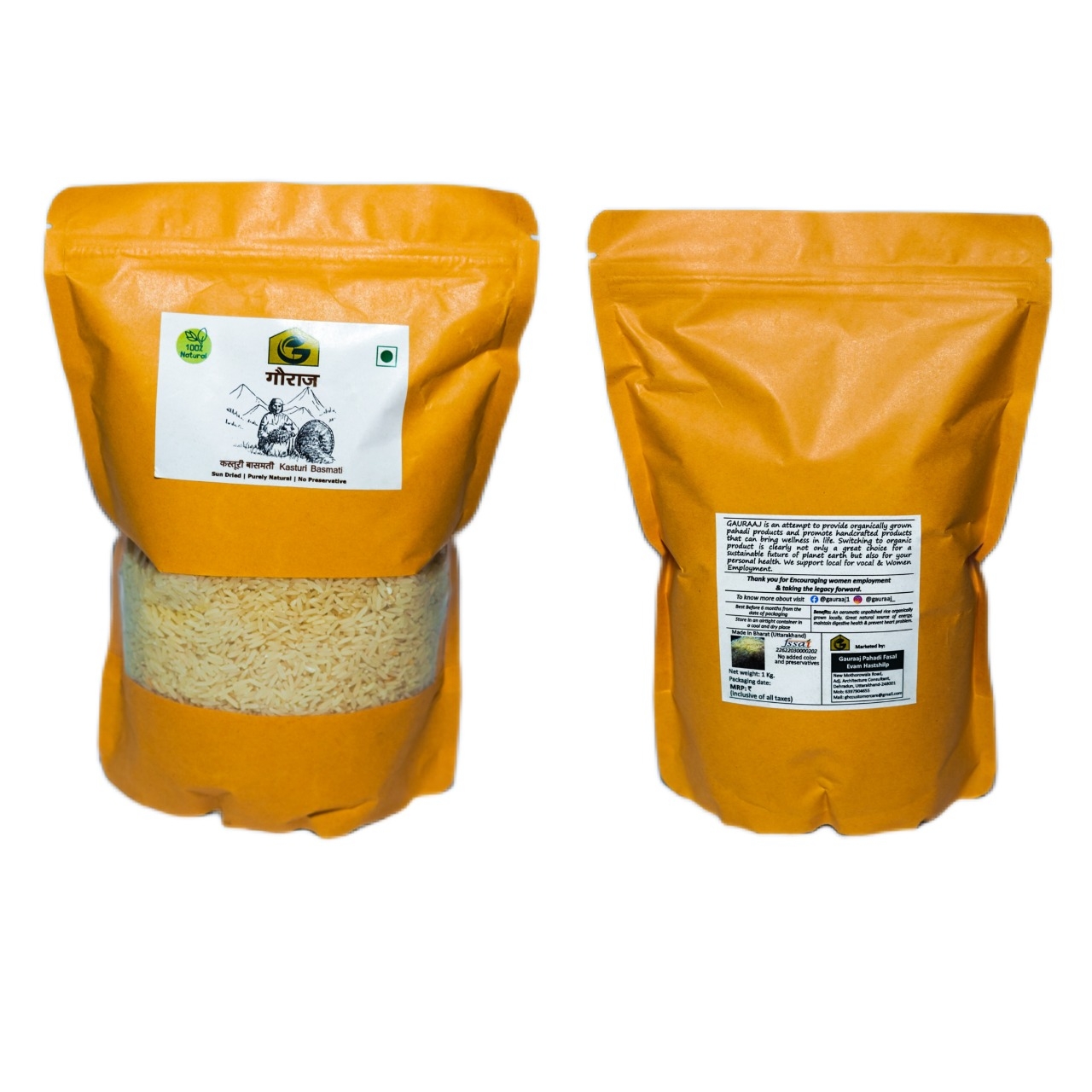 Gauraj Kasturi Basamati Rice | 100% Natural 