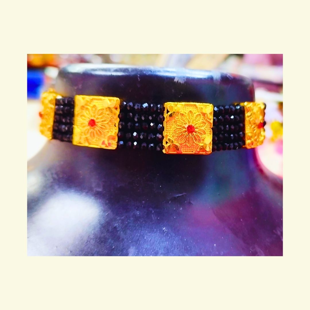 Traditionl Black Choker Artifical jewellrey