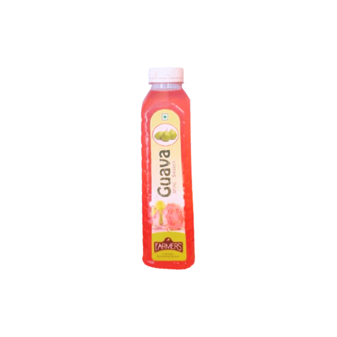 Farmer Guava Squash (Pack of 2) | Summer Drinks |  1500ml (750 ml each)|