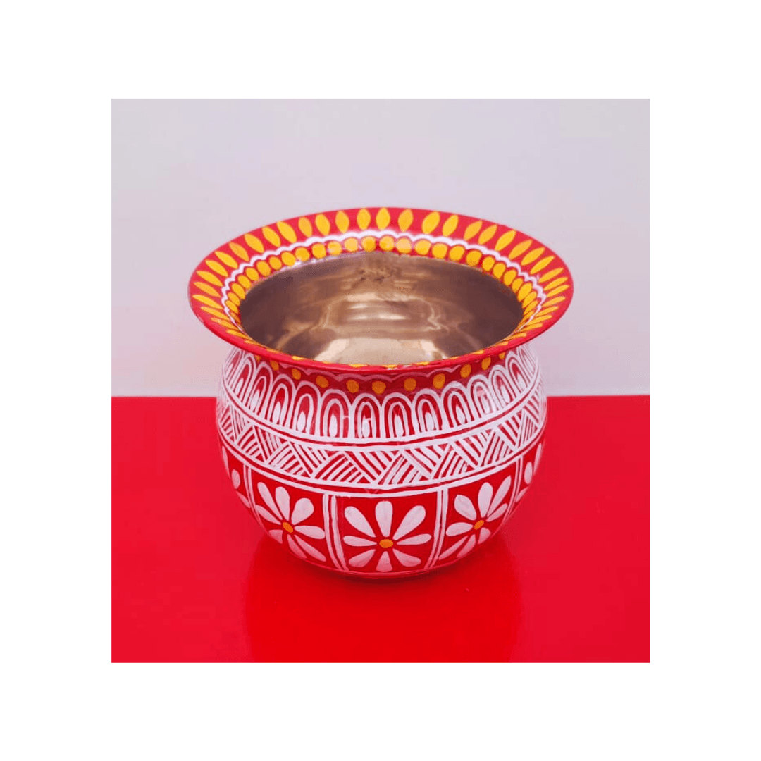 Home Decor Designer Red Puja Lota/Kalash