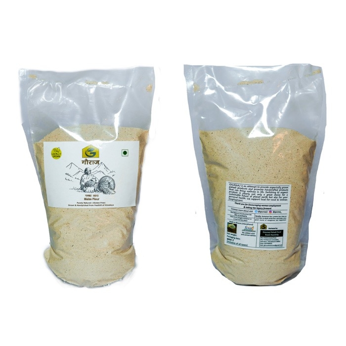 Natural Stone Grounded Cold Pressed Makki Aata 1Kg