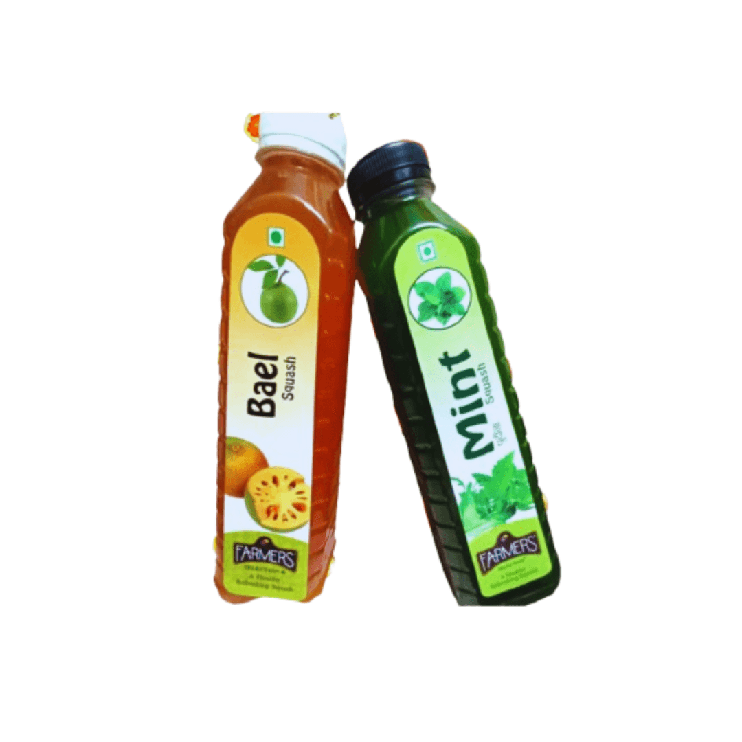 Bael Squash/Mint Squash (Pack of 2 ) 750 ml each