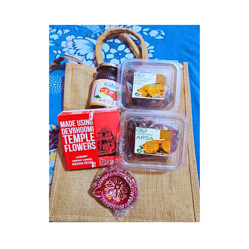 Traditional Jute bag sweet Gift Hamper